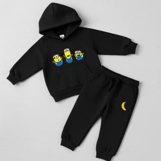 Kit Moletom + Calça Moletom Conjunto Minions Divertido Inverno