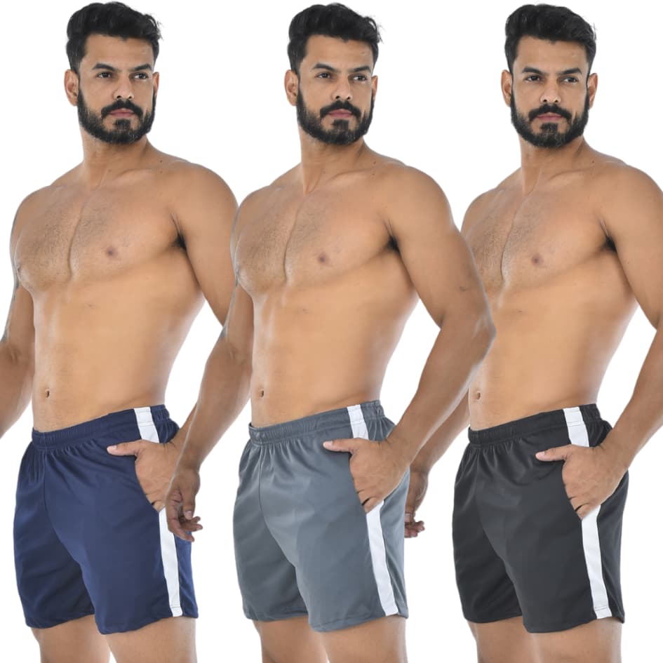 Kit 3 Bermuda Fit Masculina para Exercício Físico Treino Short Curto pra Academia