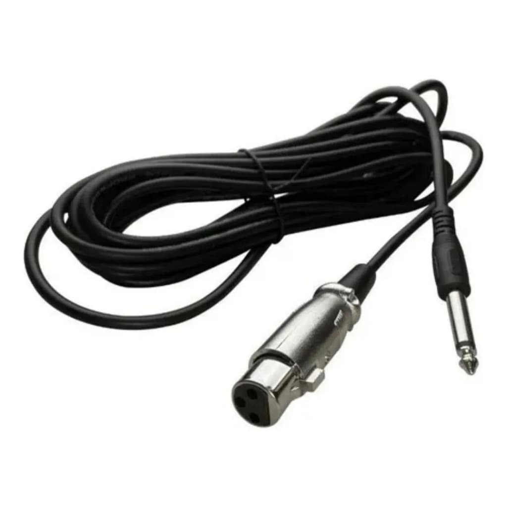 Cabo Microfone P10 Xlr Fêmea 5 Metros Promoção