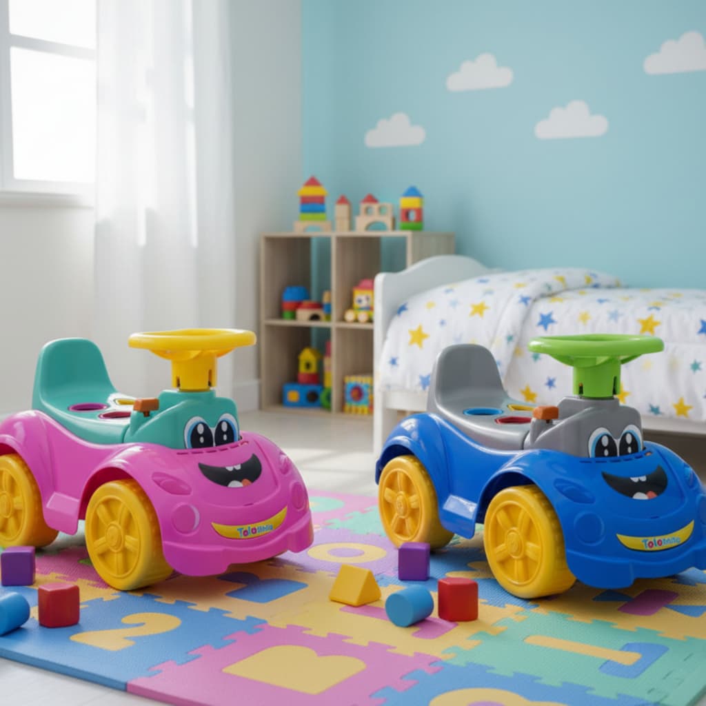 Totokinha Sport Carrinho Andador Com Peças Geométricas para Bebê Menina ou Menino Cardoso
