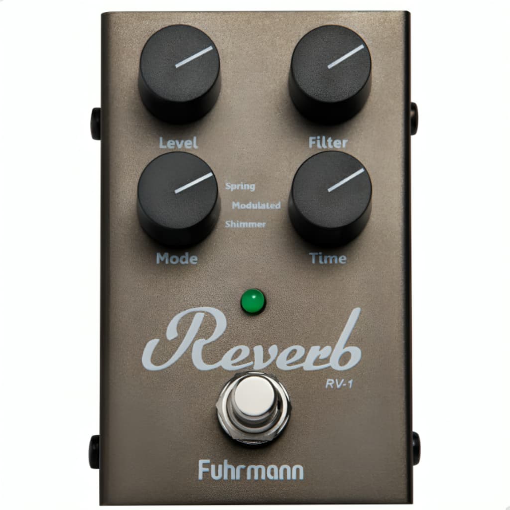 Pedal Digital de Efeito Fuhrmann Reverb - Fuhrmann RV01 Pedal para guitarra