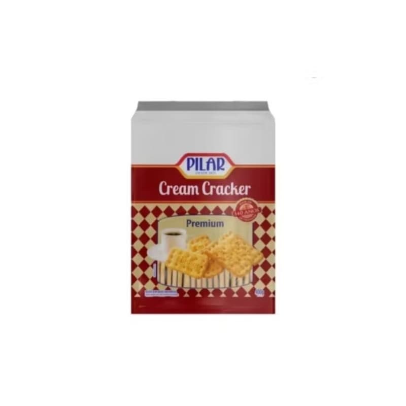 Kit 10 Pacotes de Biscoitos Cream Cracker Tradicional Pilar Premium
