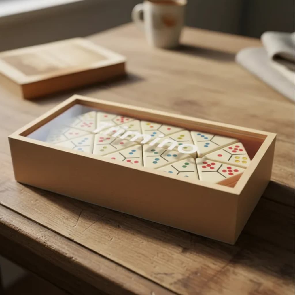 Jogo Trimino Edicao Luxo Educativo Original Board Game