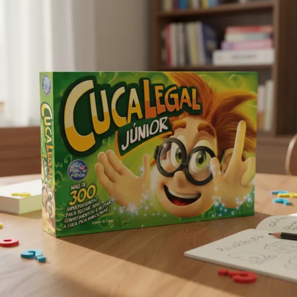 Jogo Cuca Legal Junior com 300 Perguntas Conhecimento - Pais & Filhos