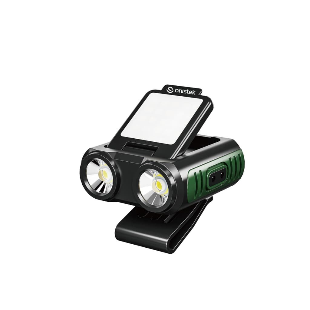 Lanterna Recarregável USB-C Led Com Pregador 3 Modos De Iluminação Com sensor Resistente À Água