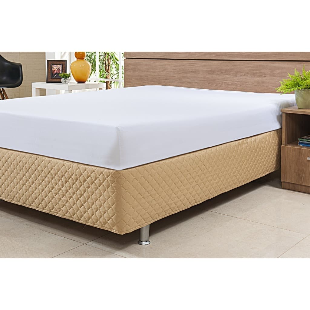 Saia Box Casal Queen Matelassê Ultrassônico Com Elástico Várias Cores Lindas