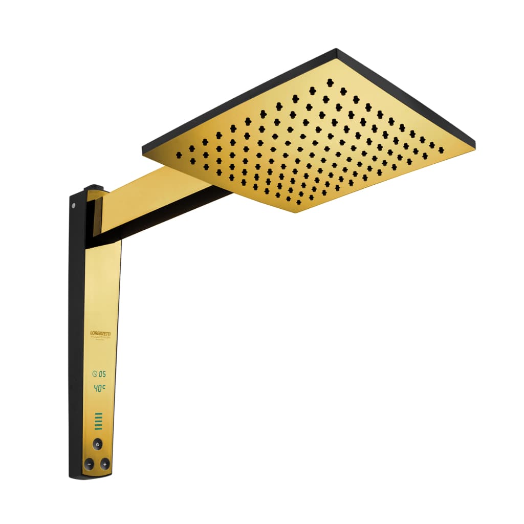 Chuveiro Acqua Century Digital - Preto e Dourado - 220v 7800w