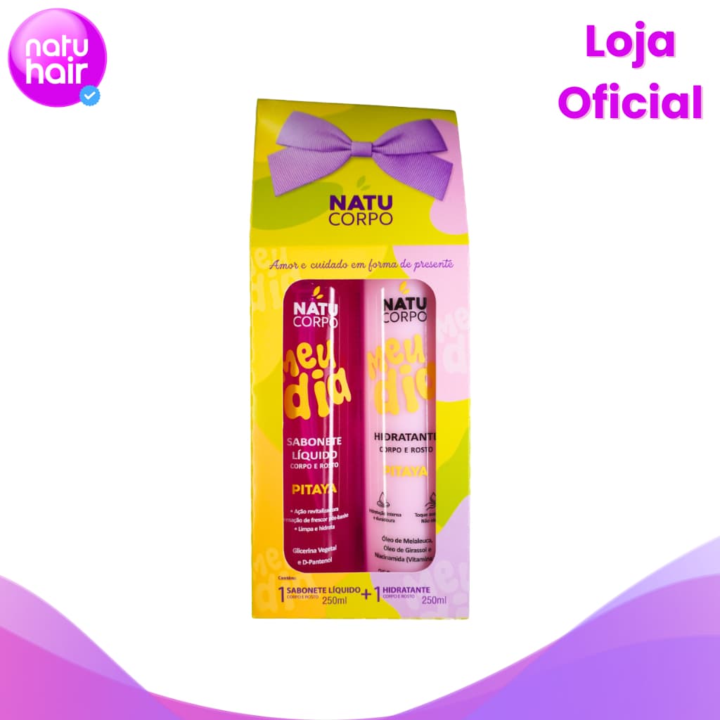 Kit Hidratante + Sabonete Líquido Pitaya Natucorpo Meu Dia 250g