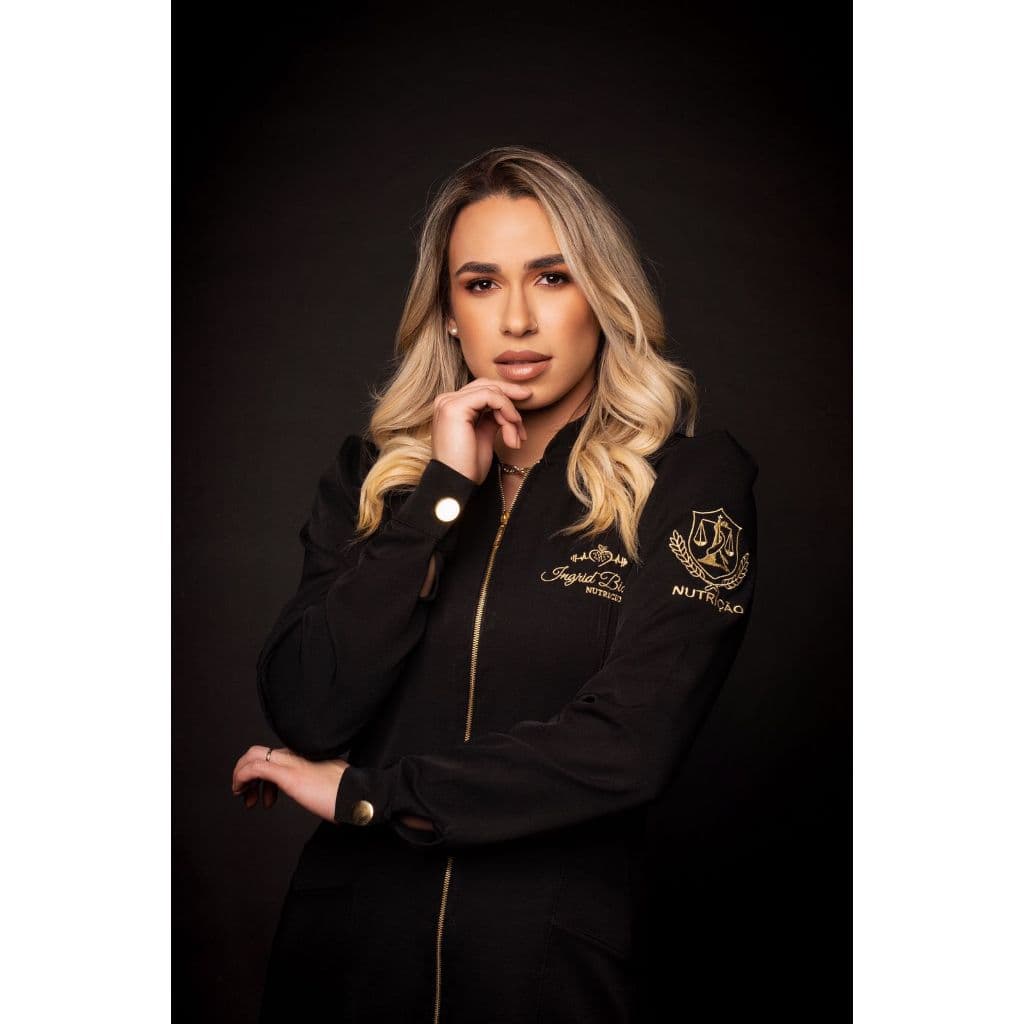 Jaleco feminino de zíper - modelo Olivia sem bordado