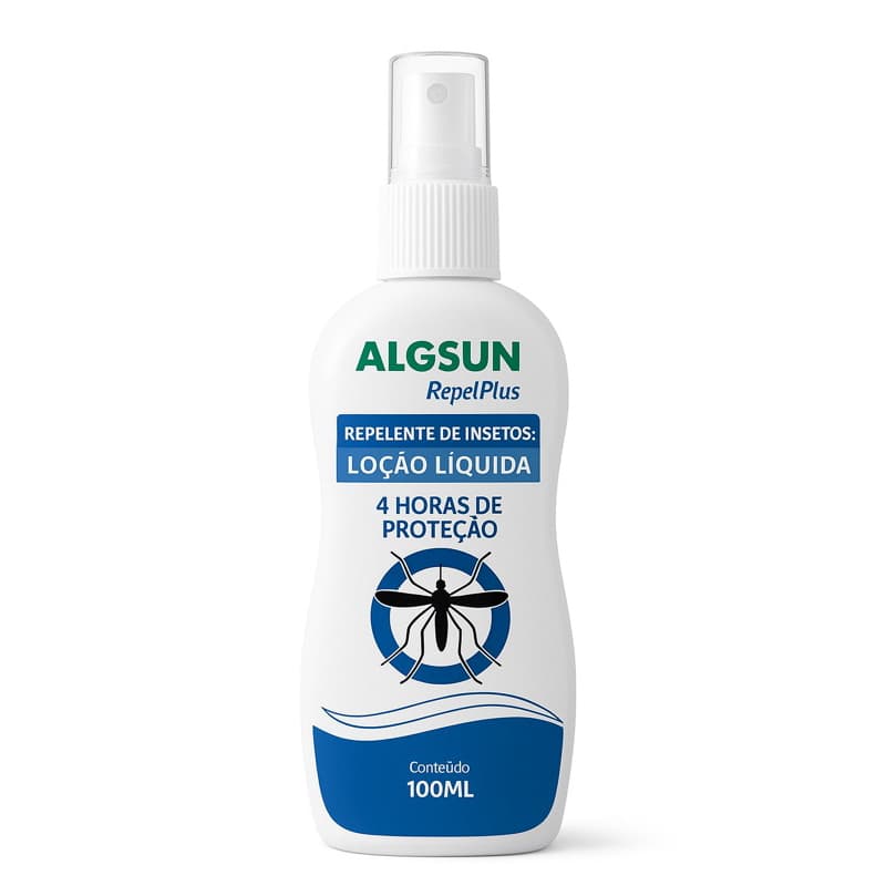 REPELENTE DE INSETOS ALGSUN REPEL PLUS 100ML 4 HORAS