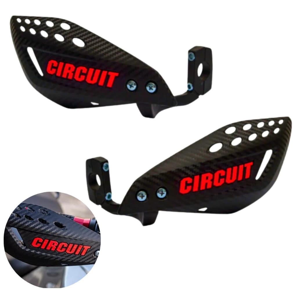Protetor Mão Circuit Par Vector Carbono Nylon Titan Crf Xt