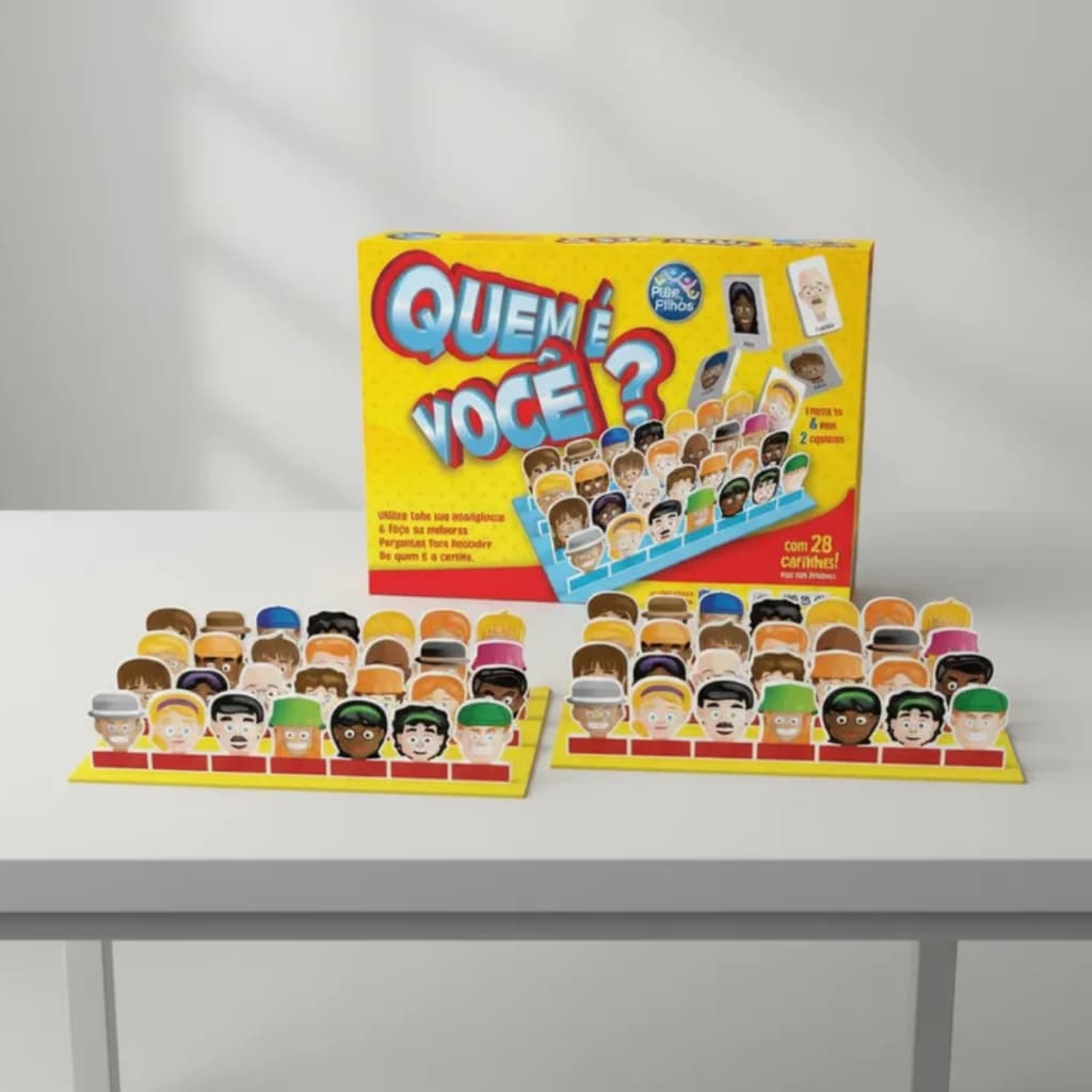 Jogo de Tabuleiro Quem é você ? Cara A Cara - Pais & Filhos