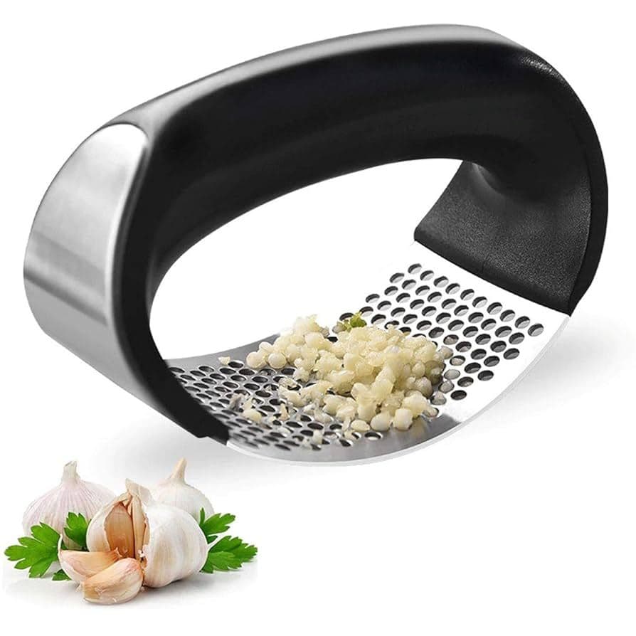 Espremedor Amassador Triturador De Alho Manual Cozinha Inox