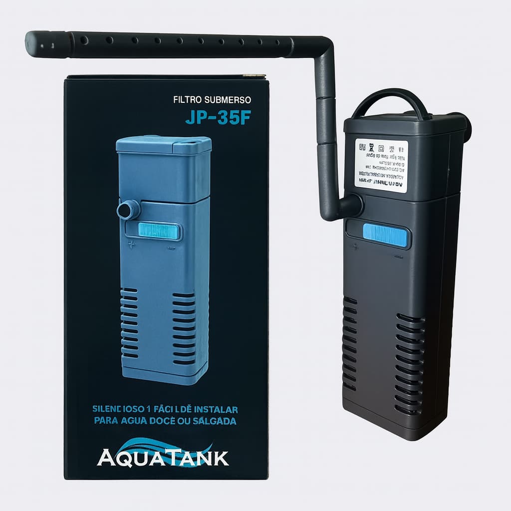 Aquatank Filtro Interno Com Chafariz Jp-35f 350l/h para Aquários de até 40L