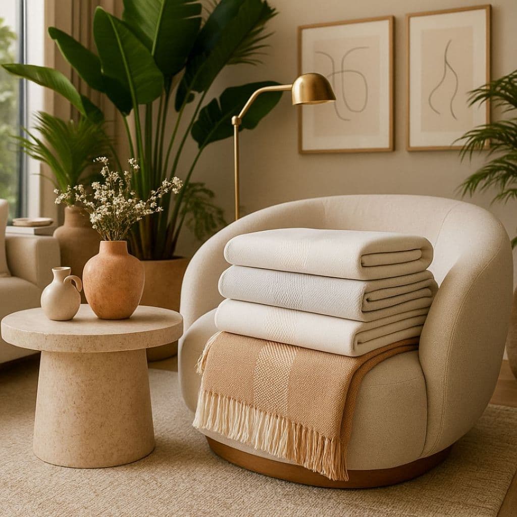 Manta Sofa Algodão Ravena  2,50X2,10m Confortável Para Uso Em Sofá, Cama e Poltrona