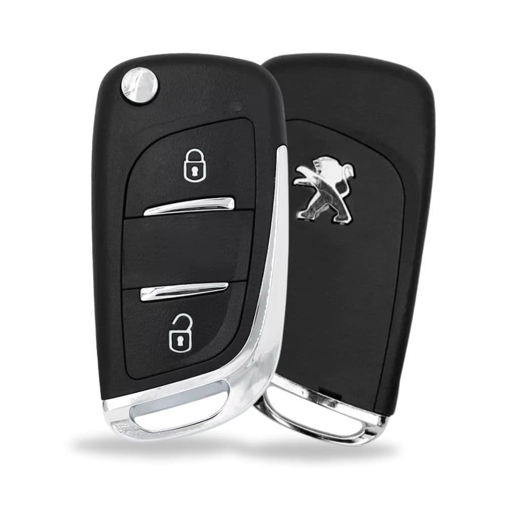 Carcaça Chave Canivete Adaptação Peugeot 307 308 2bt Frisada