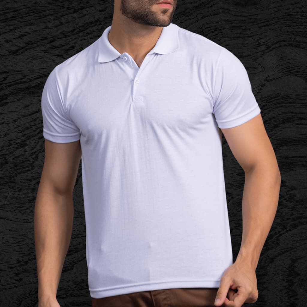 Camisa Polo Lisa Masculina Perfeita Para Reveillon e Festas com Manga Curta Confortável Verão 2025