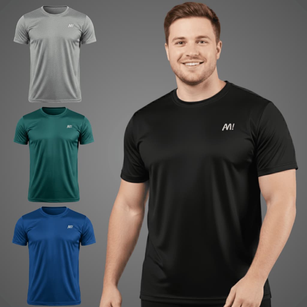 Camisa Dry Fit Plus Size Masculina Malha Fria Confortável Treino Academia Corrida Respirável Verão