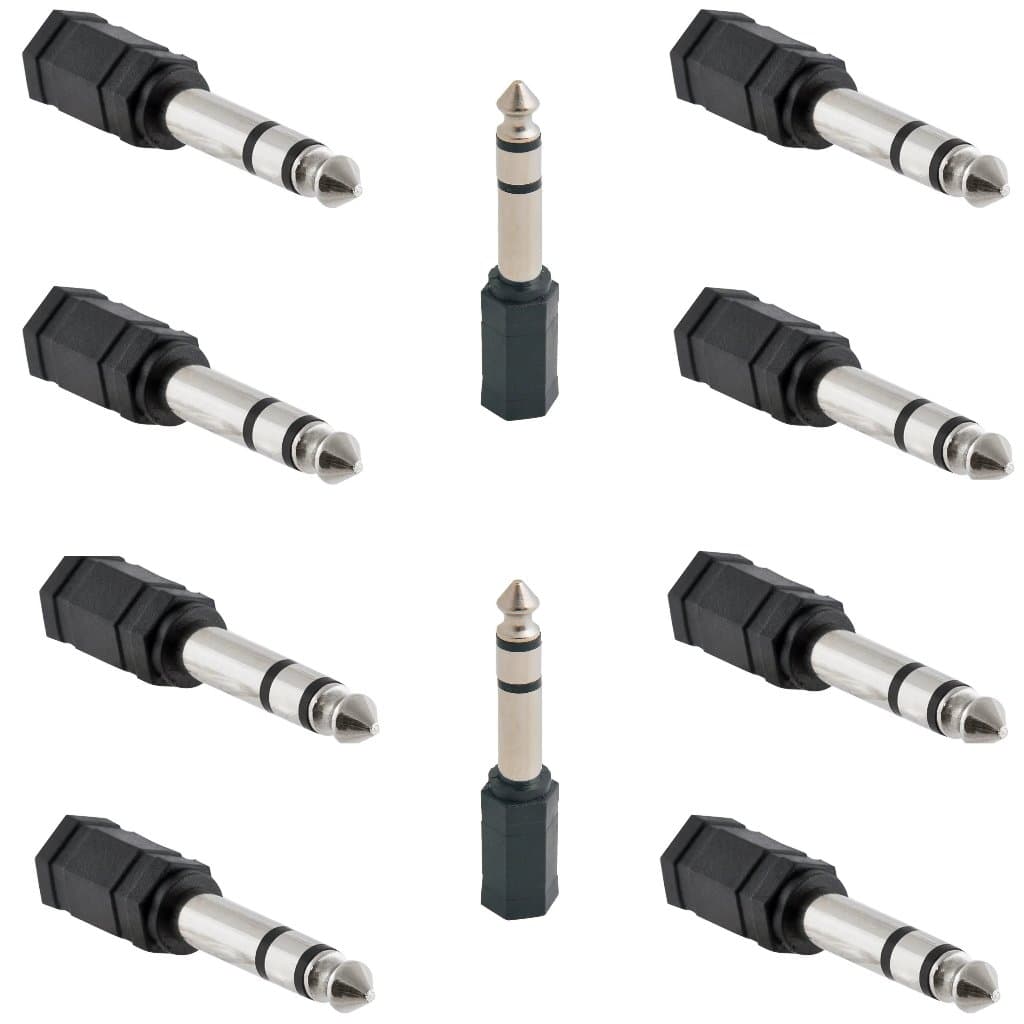 10 Un Plug  Plug Adaptador P2 Femea X P10 Macho Stereo