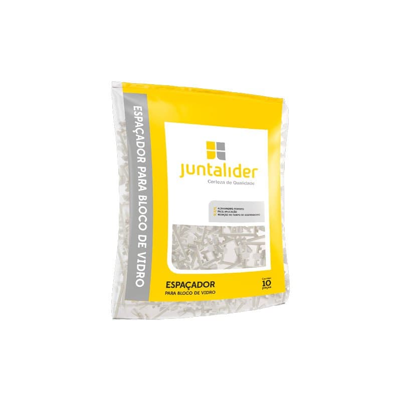 Kit 10 Espaçador Para Bloco Tijolo De Vidro Juntalider