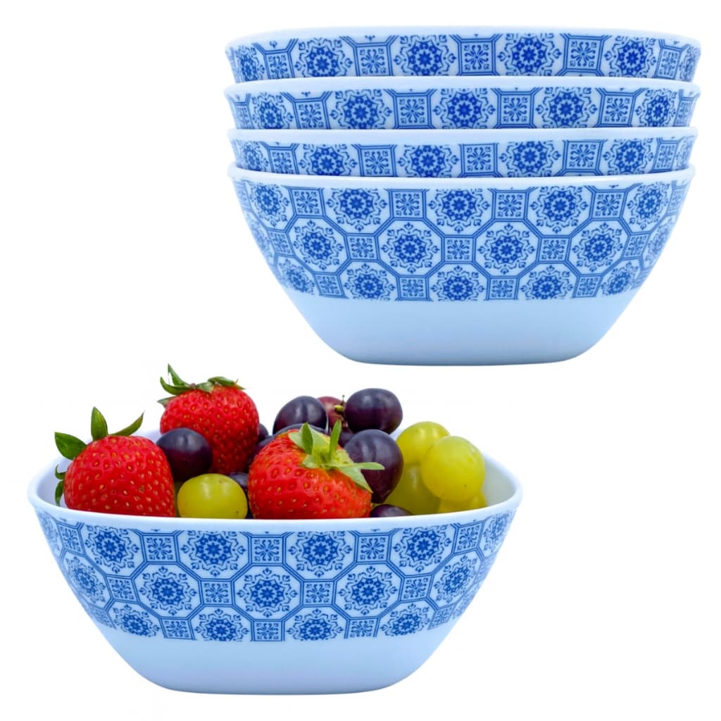 4 Tigelas Pequenas Cumbuca Estampada 12,5cm De Cozinha