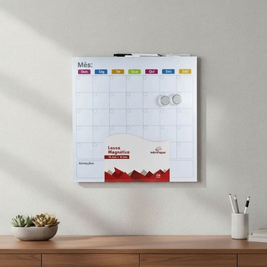Lousa Magnética Quadro Imã Planejamento Mensal Notes Board