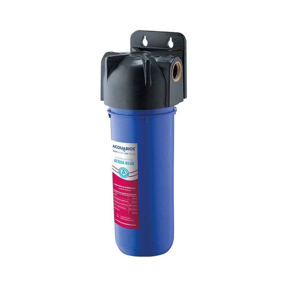 FILTRO DE AGUA ACQUABIOS ACQUA 230 BLUE PARA CAIXA D AGUA ROSCA METALICA