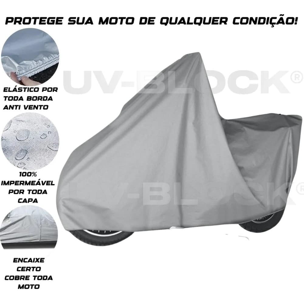 Capa para Moto 100% Impermeável – Proteção Total Contra Chuva, Sol e Poeira