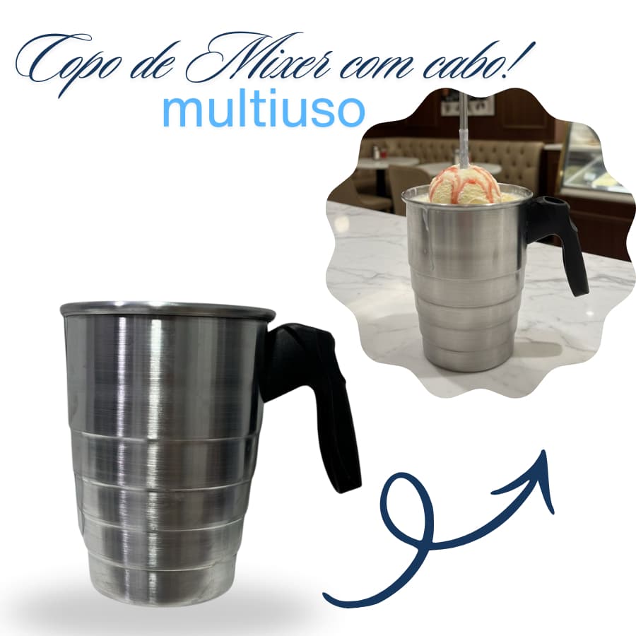 Copo para mixer drinks milkshakes
