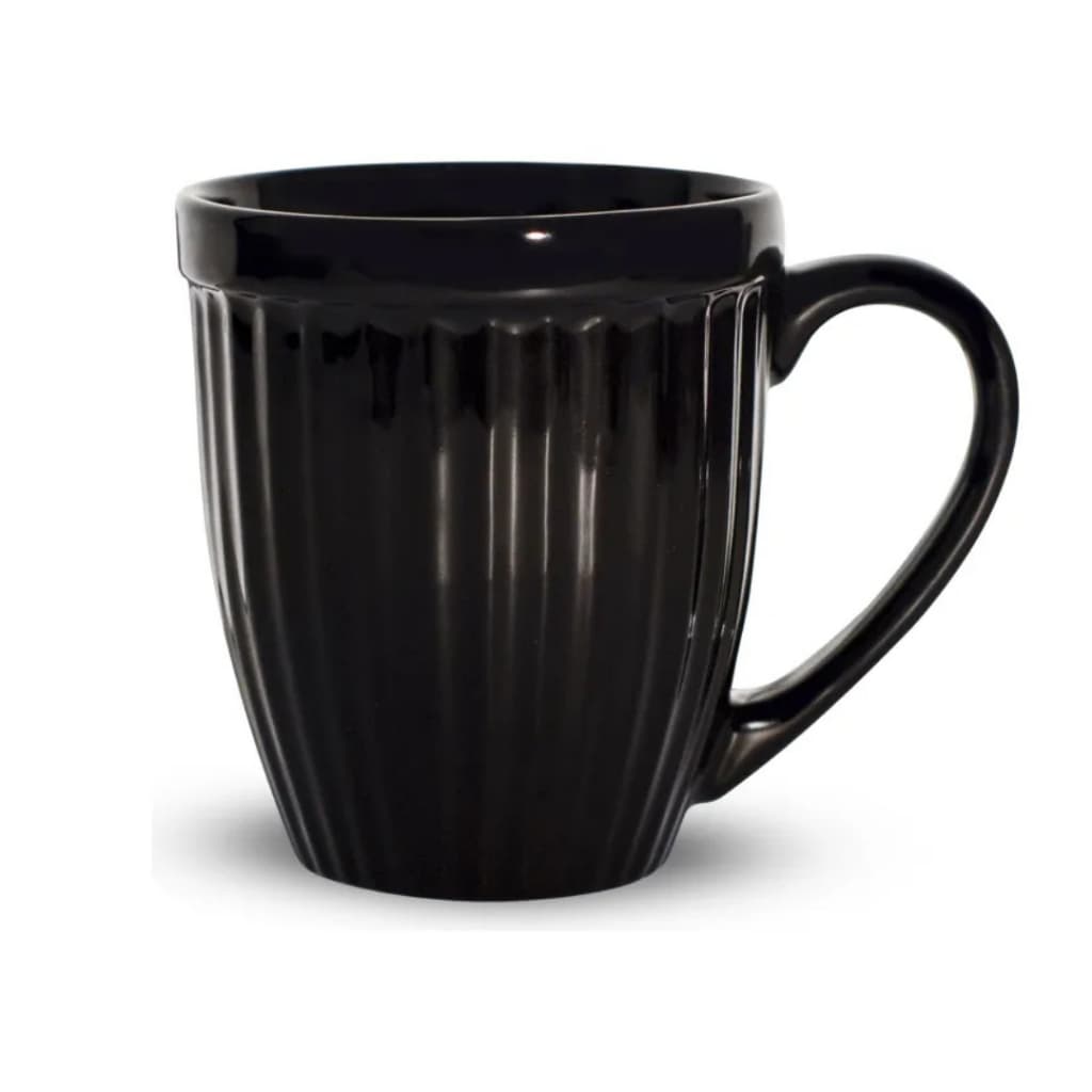 Caneca Cerâmica Bicolor 390ml Caneca Frizada