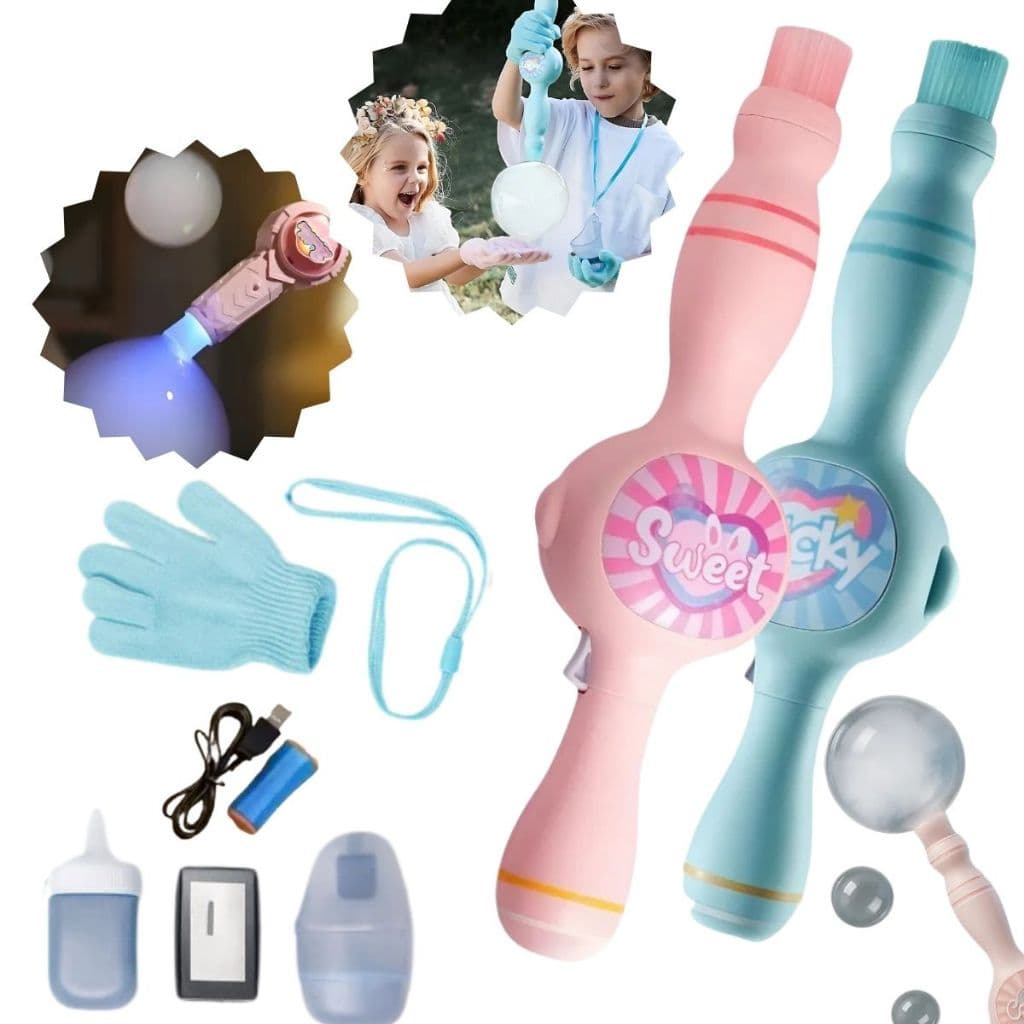 Brinquedo Máquina de Fazer Bolhas Varinha de Bolhas de Sabão – Diversão Infantil