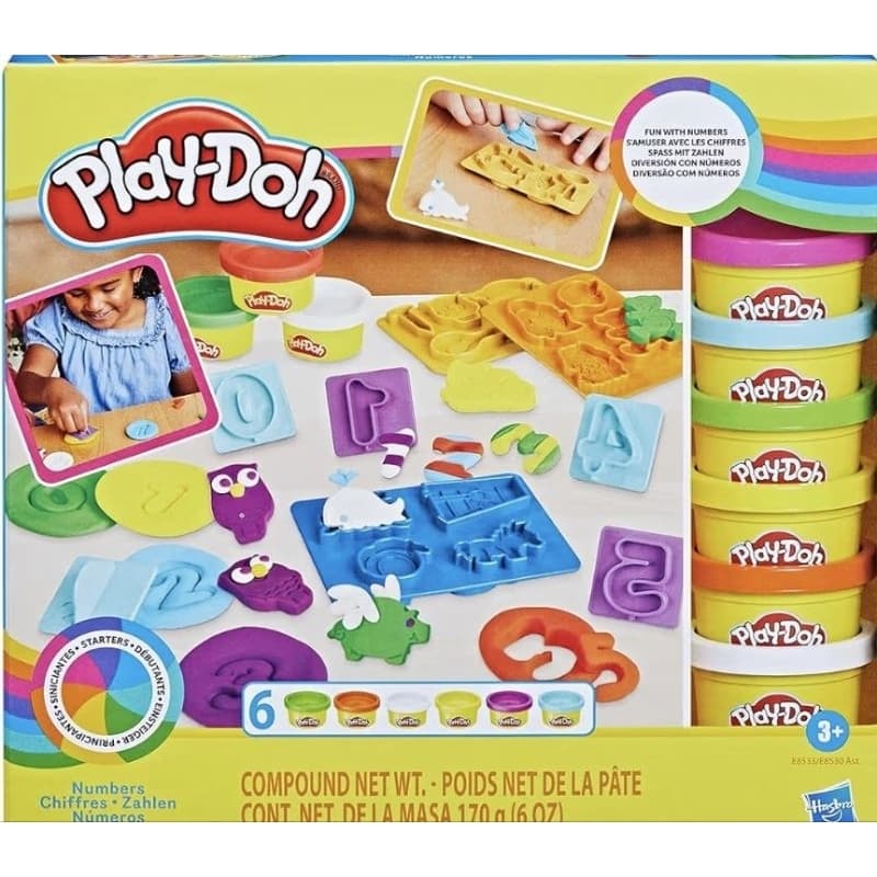 MASSINHA PLAY DOH NÚMEROS E FABRICA DIVERTIDA