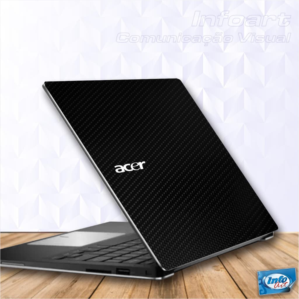 Adesivo Skin Proteção para Notebook ACER "Todos modelos e tamanhos" -Tampa+Moldura do teclado e touch+base inferior+Logo