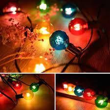 FIO LAMPADAS LED COLORIDAS NATAL 1,65MT - PILHA AA