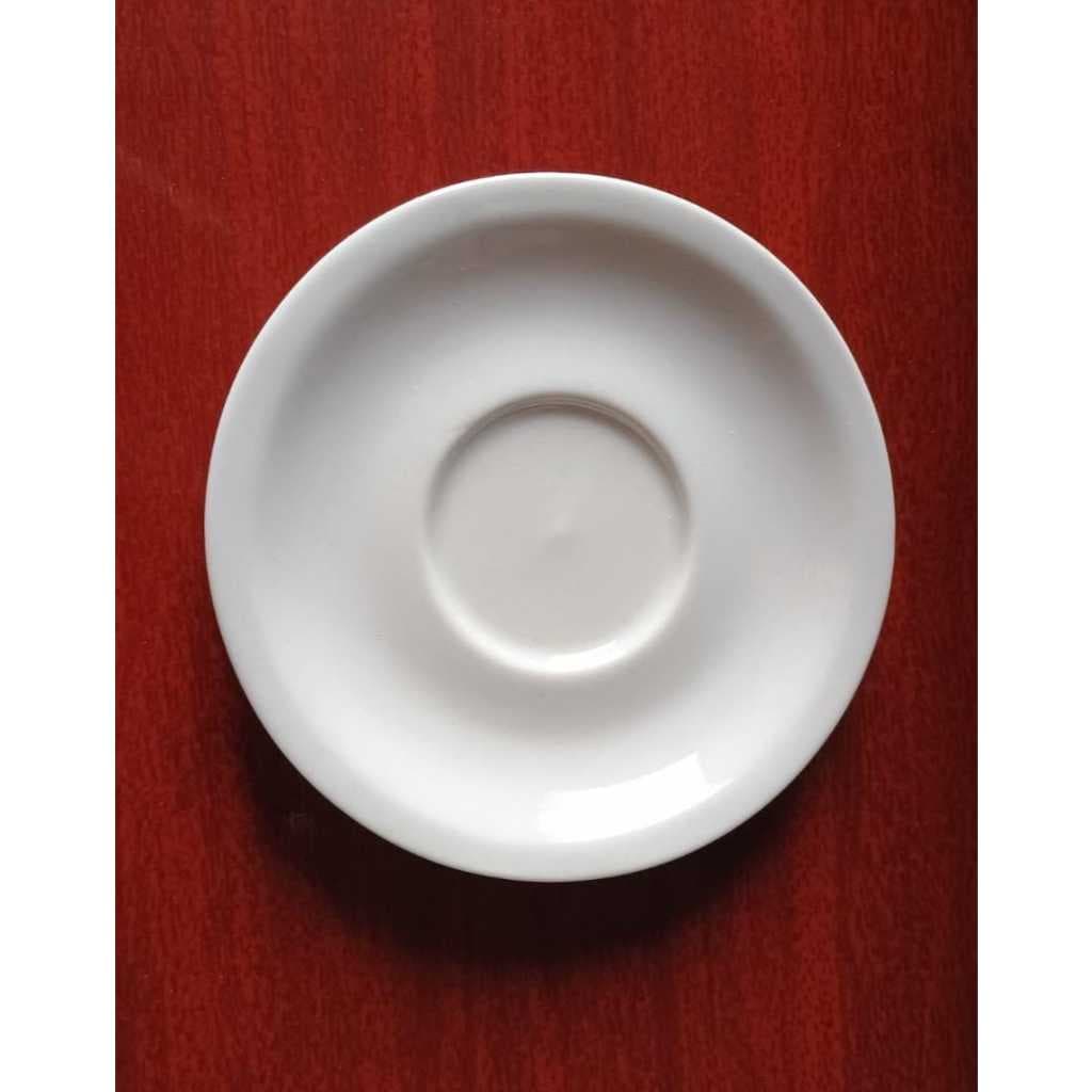 7 Pires Redondo de Porcelana Branco (11,5 cm diametro)