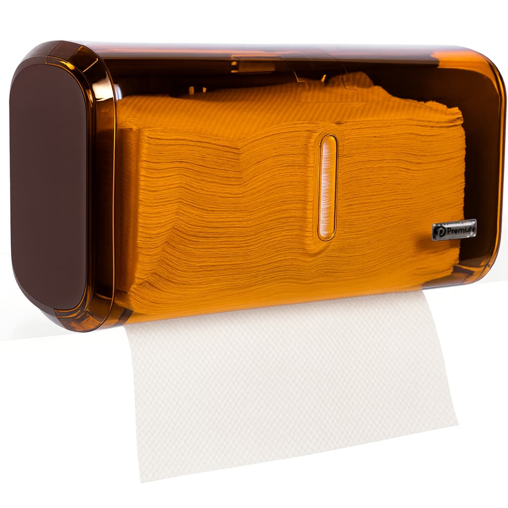 Dispenser De Papel Interfolha Suporte Marrom Papel Toalha Lenço