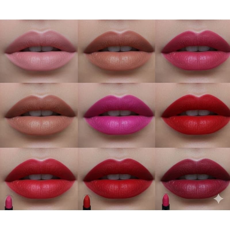 Kit Com 2 Batom Matte Toque Aveludado Discoteen Fashion Balada