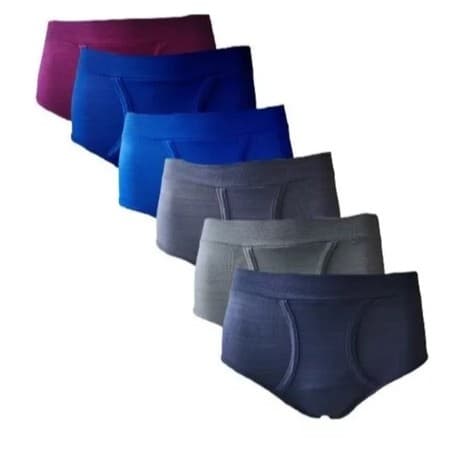 Kit 6 Cuecas Tradicional Slip Abertura Frontal Elanca