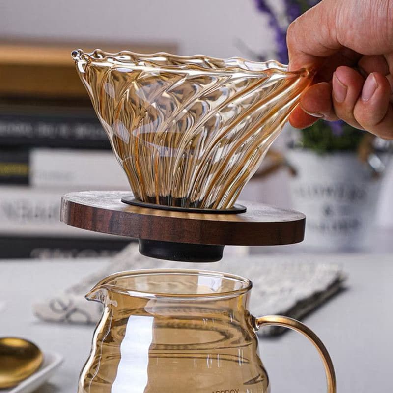 Coador de Café de Vidro Ambar Borossilicato