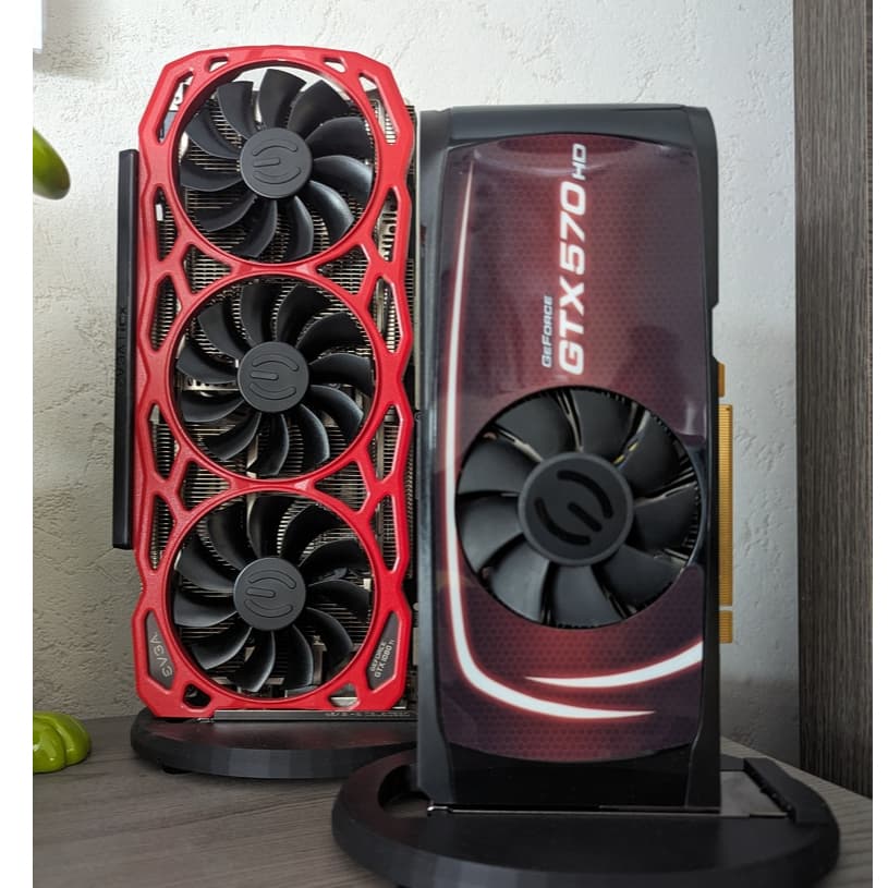 Suporte Expositor 3D para Placas de Vídeo – Base Vertical Decorativa - dual ou triplo slot - base para GPU