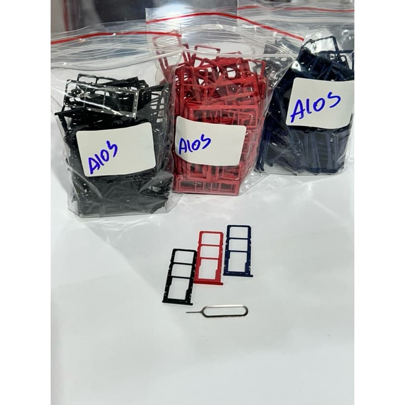 Gaveta de Chip + Chavinha | Bandeja Sim Card Compatível Samsung Galaxy A10s – Peça Nova de Reposição