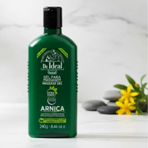 Gel Para Massagem Muscular Com Arnica, Mentol e Salicilato de Metila, Extra Forte,  Dr. Ideal  240g.