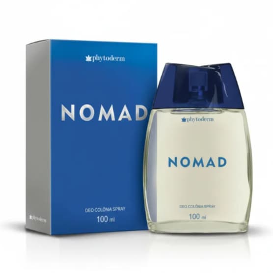Colônia Phytoderm Nomad Masculina, Deo Colônia Spray Para Homem Aroma Refrescante Com Notas Cítricas