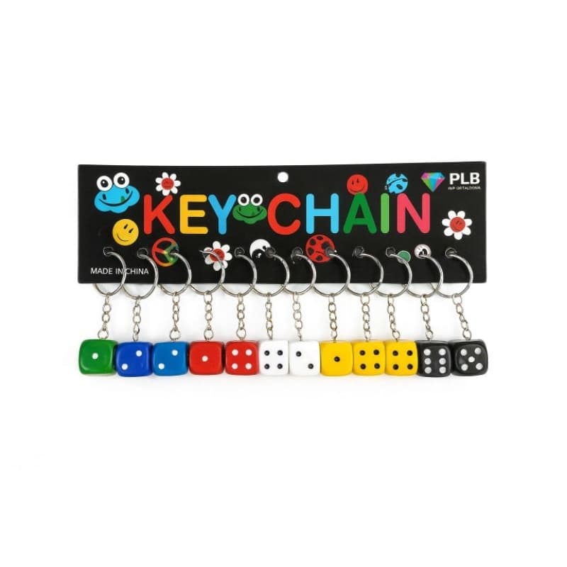 Kit 12 Chaveiros Dado