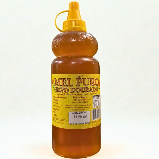 🍯 Mel de Laranjeira Favo Dourado em Bisnaga 1kg