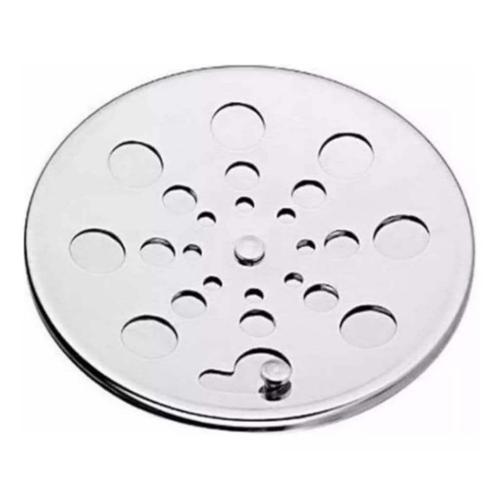 Grelha Ralo Redonda 10x10 Com Fecho Rotativo Em Aço Inox 10cm - Tecnotrava