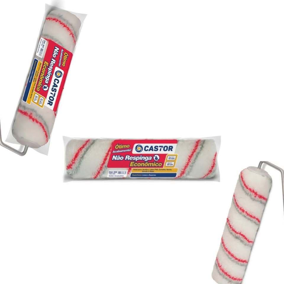 Rolo de Pintura Anti Respingo 23cm Castor 1 unidade