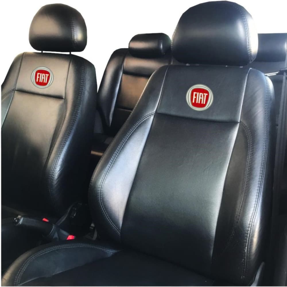 Capas De Banco Automotivo Carro 100% Couro Fiat Palio Uno Punto Stilo Siena Idea Prêmio Strada