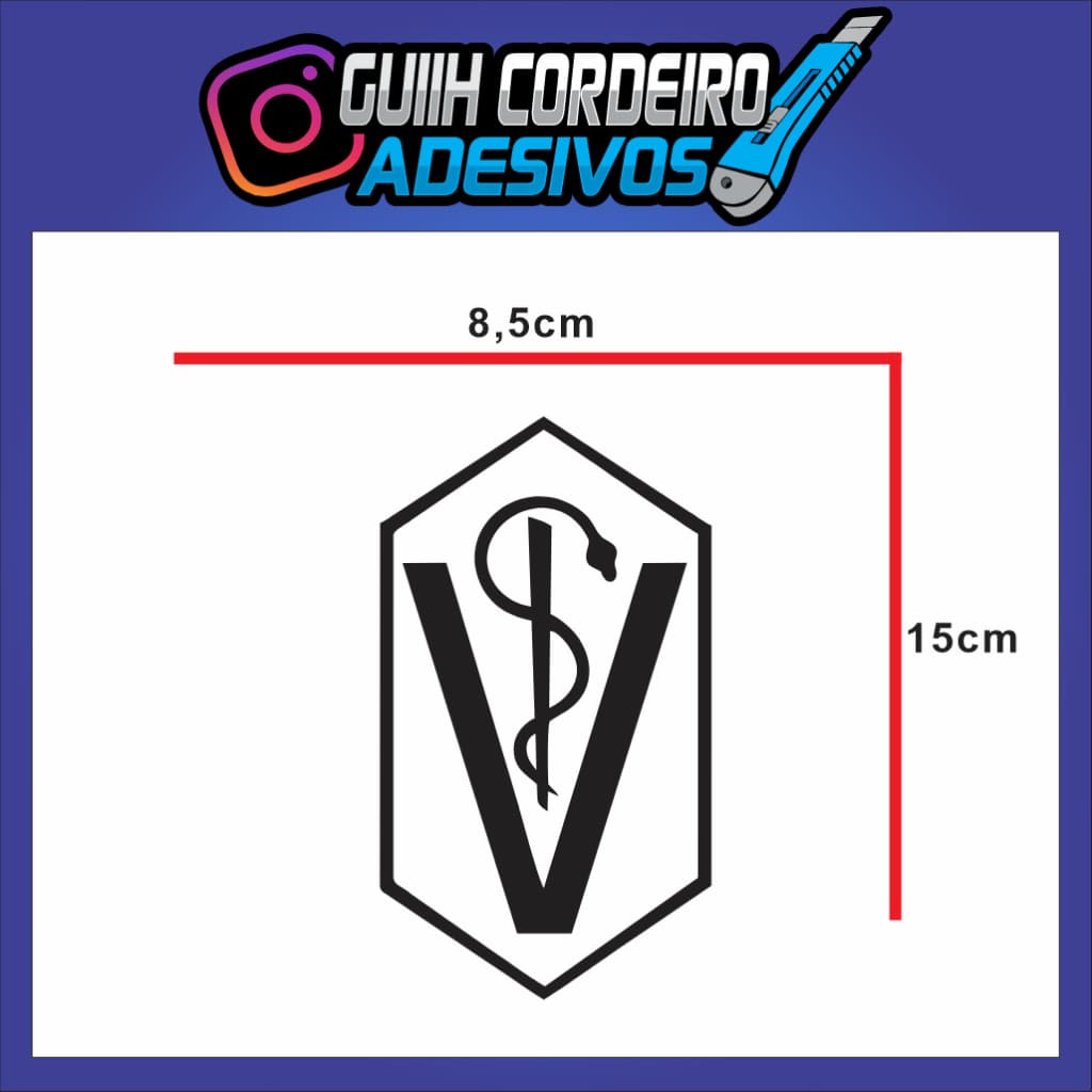 Adesivo Logo Veterinária - Carros, maletas