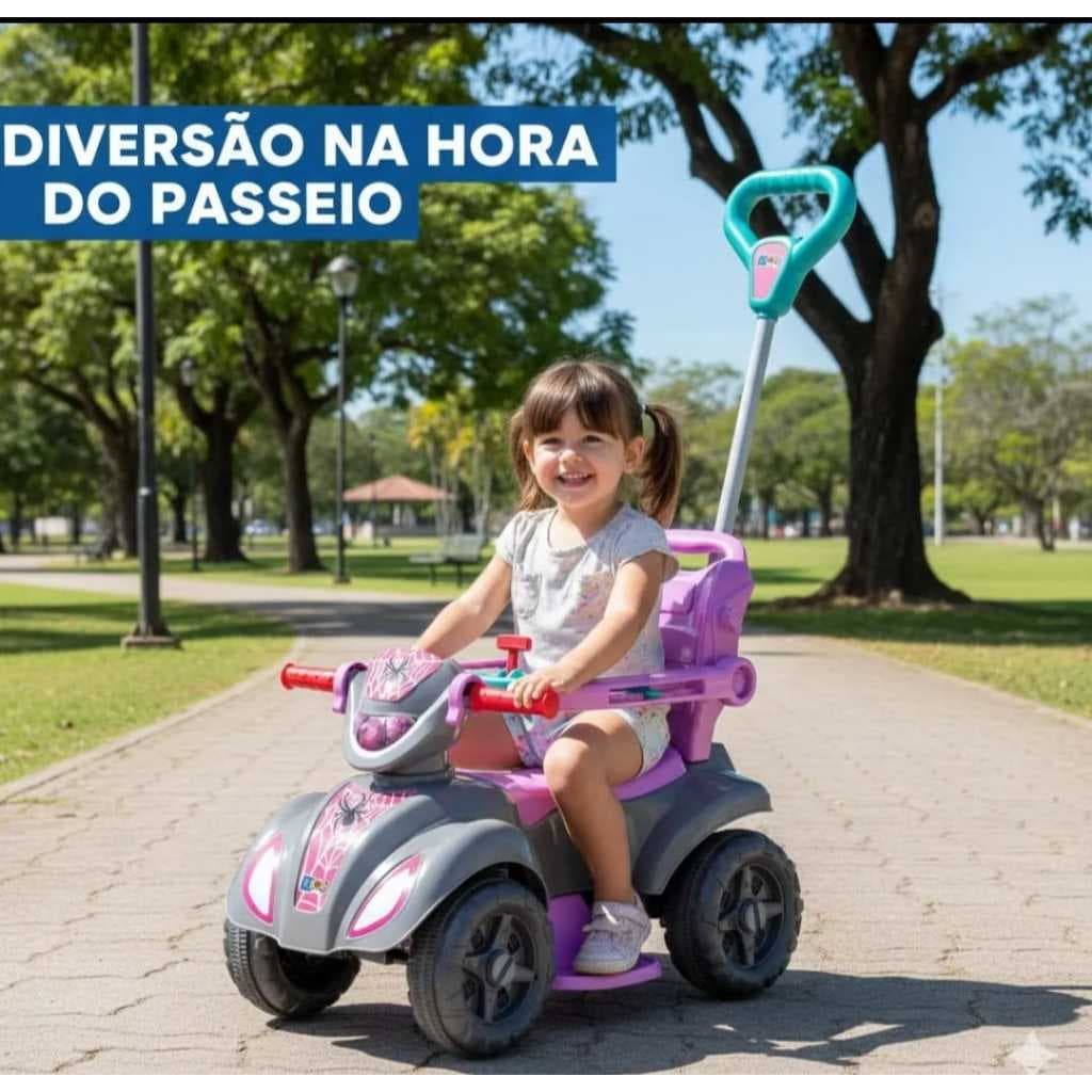 Quadriciclo Infantil  Veiculo Motorizado Crianca  Infantil Passeio Seguro Diversao Empurrar
